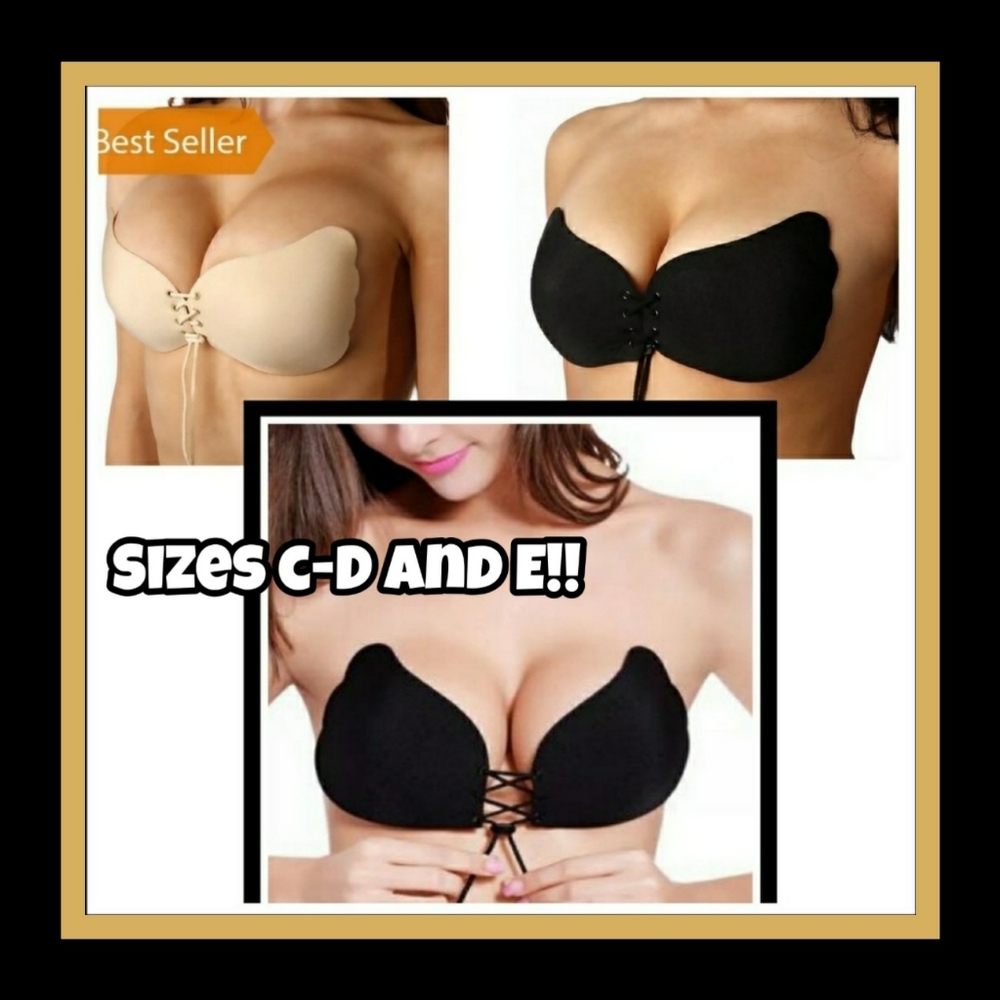 STRAPLESS BACKLESS Washable Reusable BRA silicone reusable F (EE)